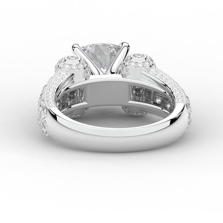 4.75CT.TW CUSHION LAB DIAMOND ENGAGEMENT RING