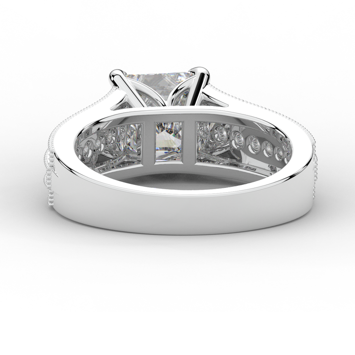 3.55CT.TW ASSCHER LAB DIAMOND ENGAGEMENT RING