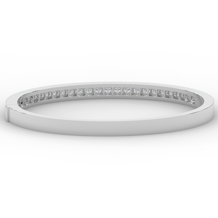 1.25CT.TW ROUND LAB DIAMOND BANGLE