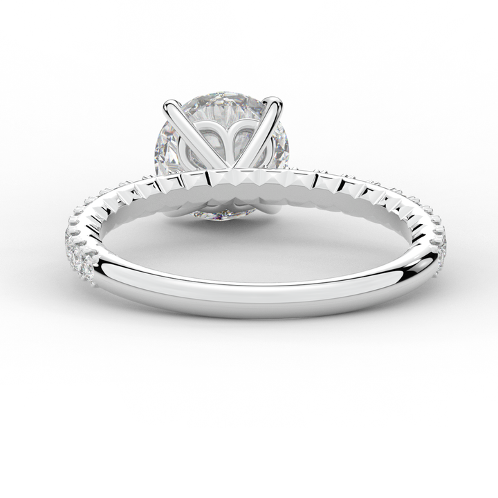 1.75CT.TW ROUND LAB DIAMOND SOLITAIRE ENGAGEMENT RING