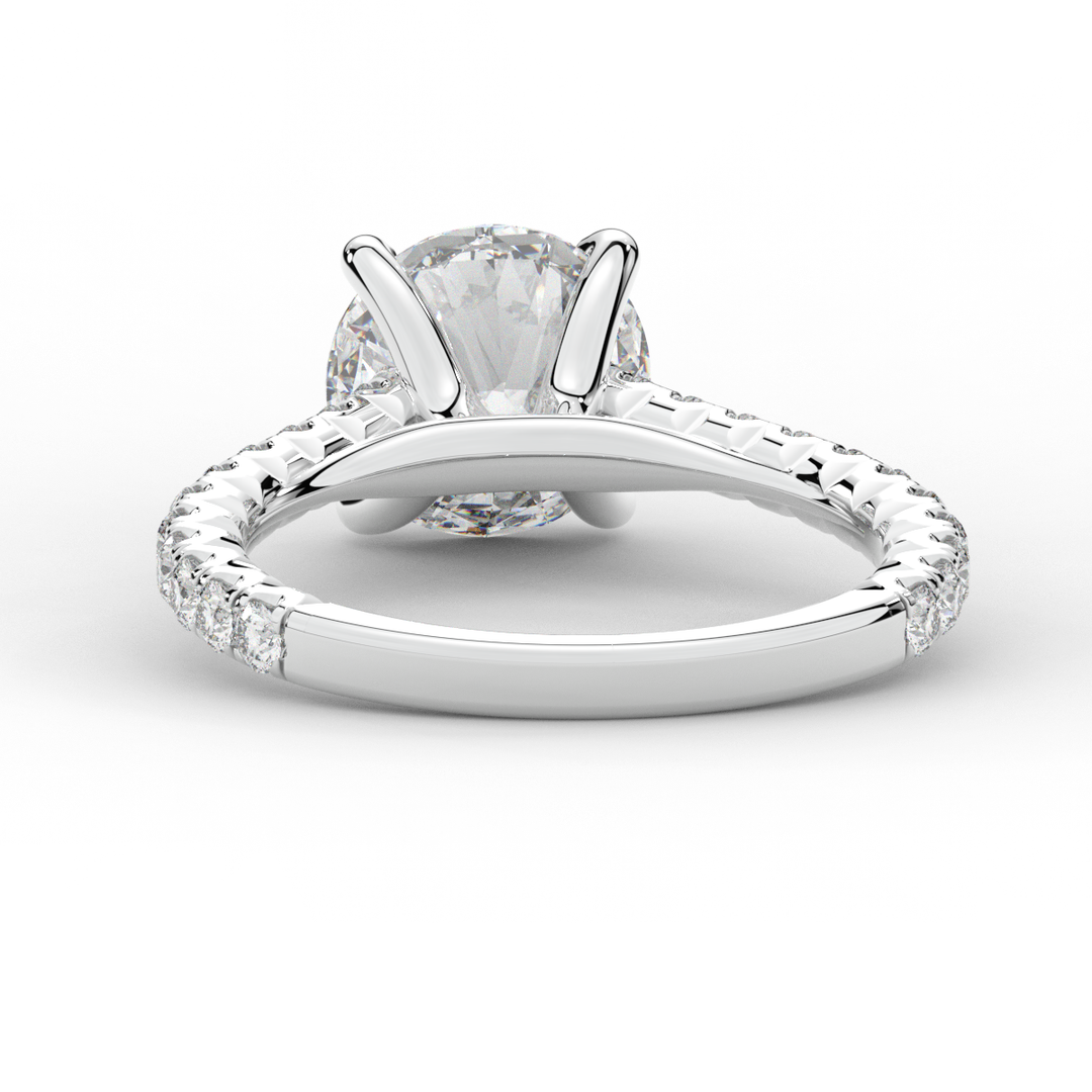 2.40CT.TW ROUND LAB DIAMOND ENGAGEMENT RING