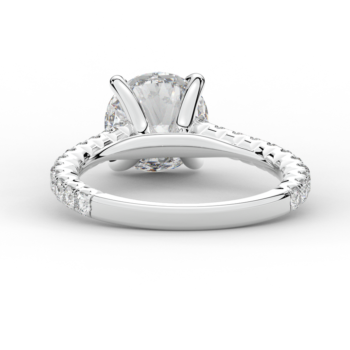 2.40CT.TW ROUND LAB DIAMOND ENGAGEMENT RING