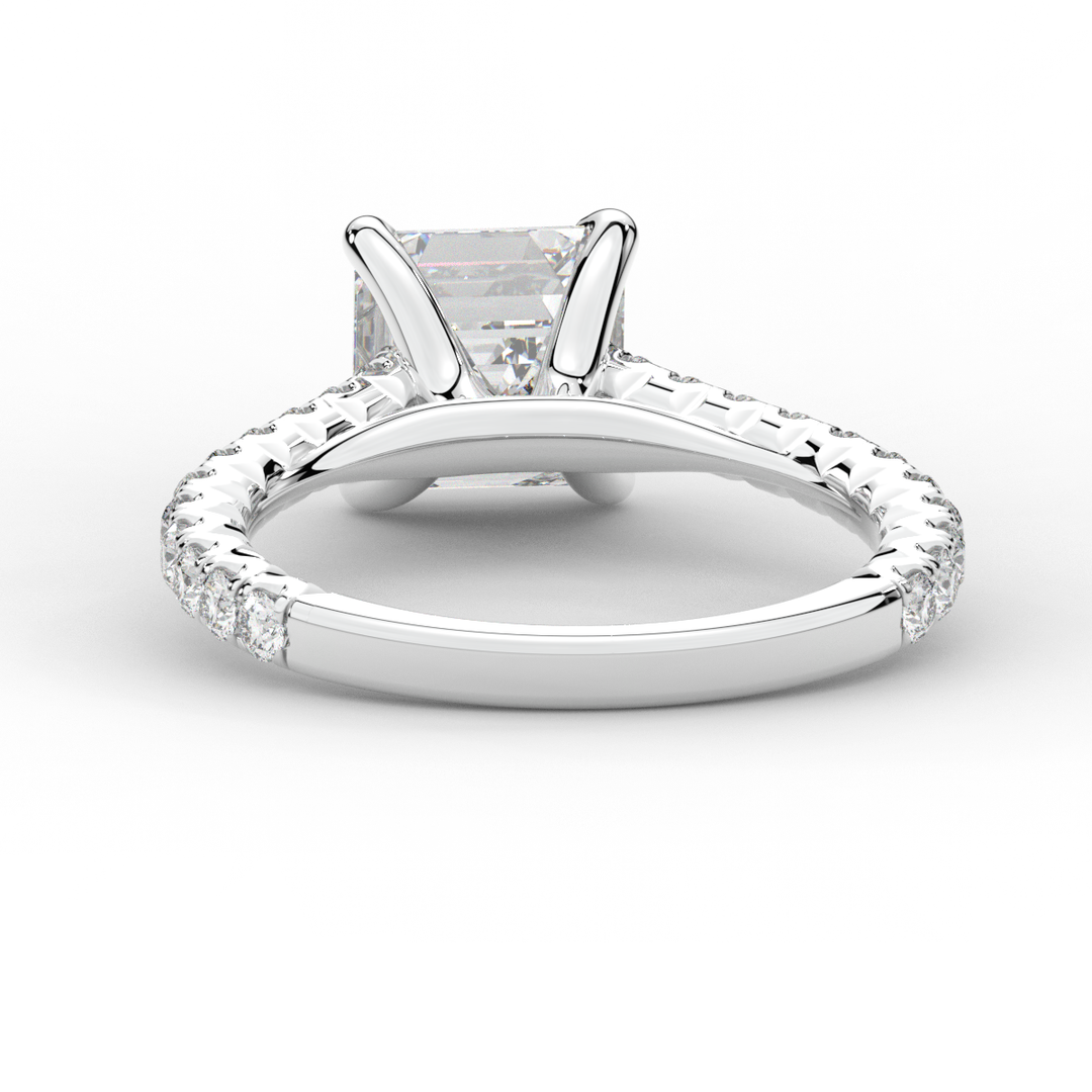 2.40CT.TW ASSCHER LAB DIAMOND ENGAGEMENT RING