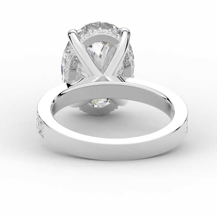 4.30CT.TW OVAL LAB DIAMOND BAND ENGAGEMENT RING