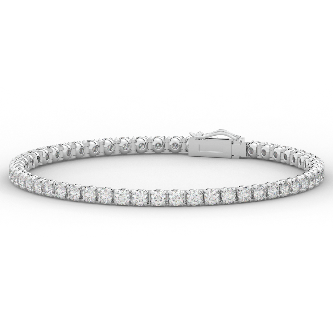 5.30CT.TW ROUND LAB DIAMOND TENNIS BRACELET - Nazarelle