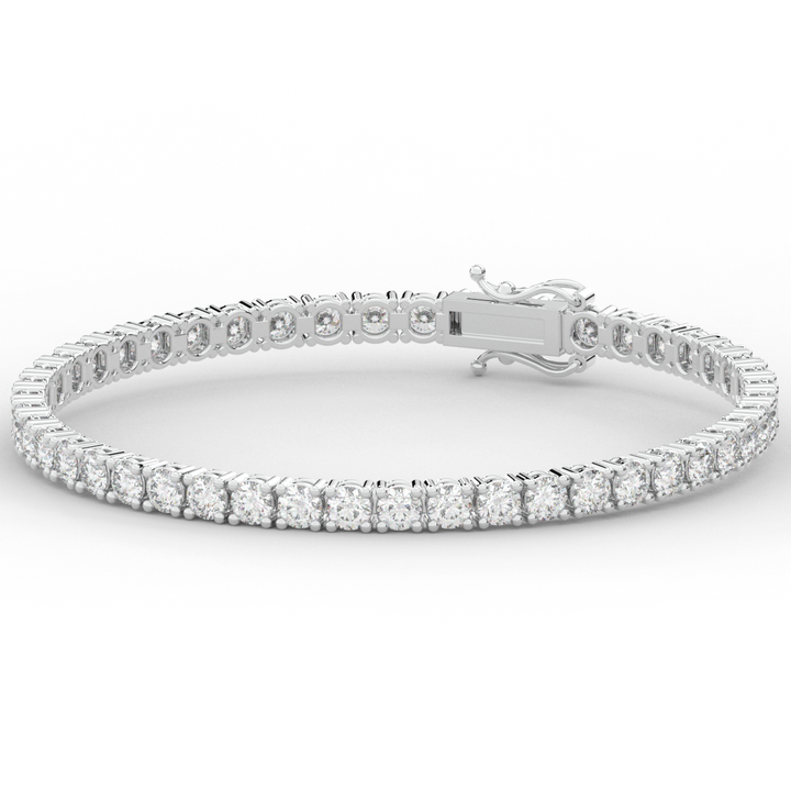 7.00CT.TW ROUND LAB DIAMOND TENNIS BRACELET