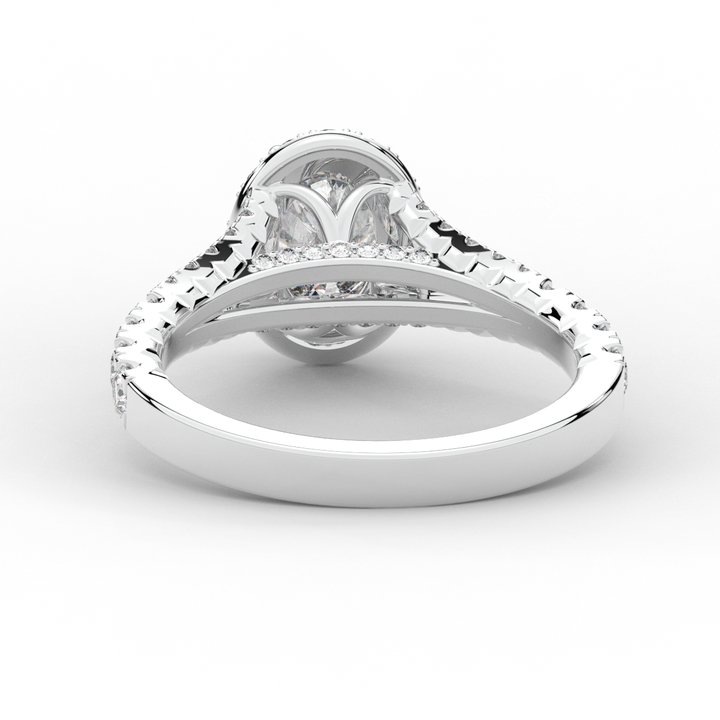 1.60CT.TW OVAL LAB DIAMOND ENGAGEMENT RING