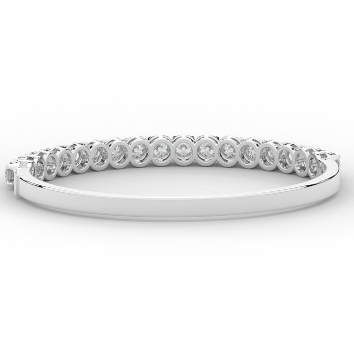 5.00CT.TW ROUND LAB DIAMOND BANGLE