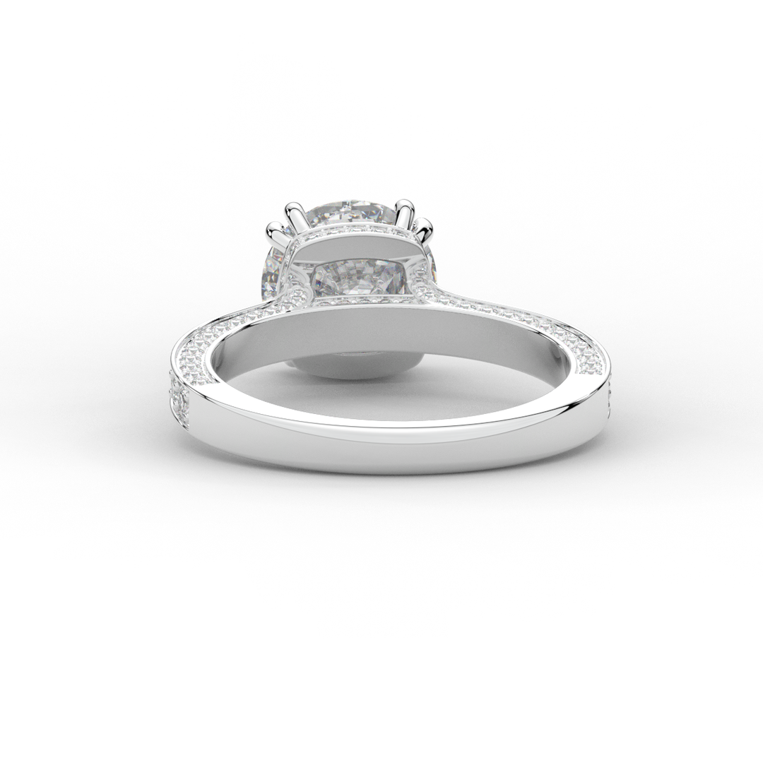 2.60CT.TW ROUND LAB DIAMOND SOLITAIRE ENGAGEMENT RING