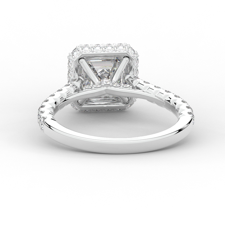 2.75CT.TW ASSCHER LAB DIAMOND HALO ENGAGEMENT RING