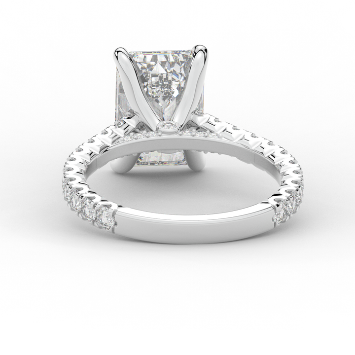 4.25CT.TW EMERALD CUT LAB DIAMOND SOLITAIRE ENGAGEMENT RING