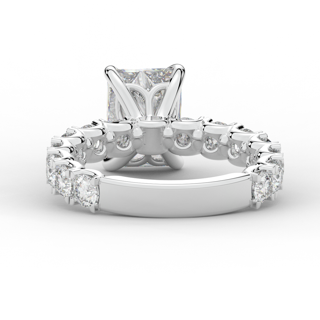 4.35CT.TW RADIANT LAB DIAMOND ENGAGEMENT RING