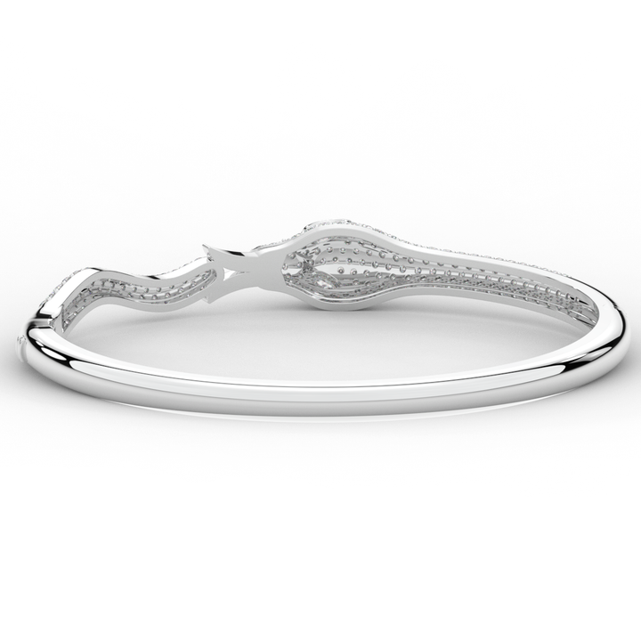 2.00CT.TW ROUND AND PEAR LAB DIAMOND SNAKE BANGLE