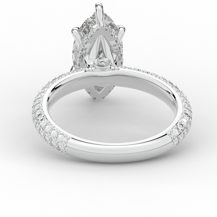 2.60CT.TW MARQUISE LAB DIAMOND ENGAGEMENT RING