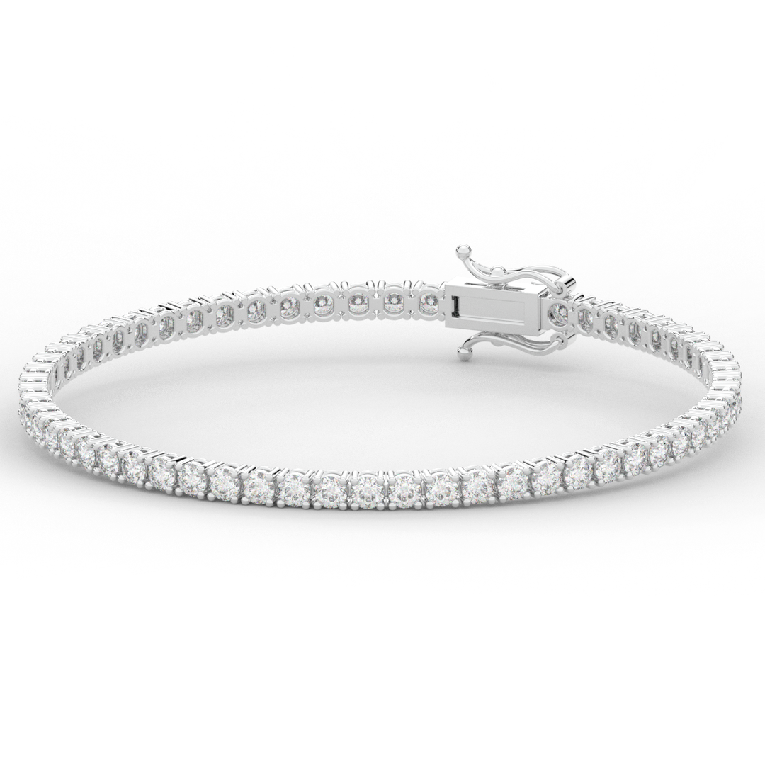 5.00CT.TW ROUND LAB DIAMOND TENNIS BRACELET