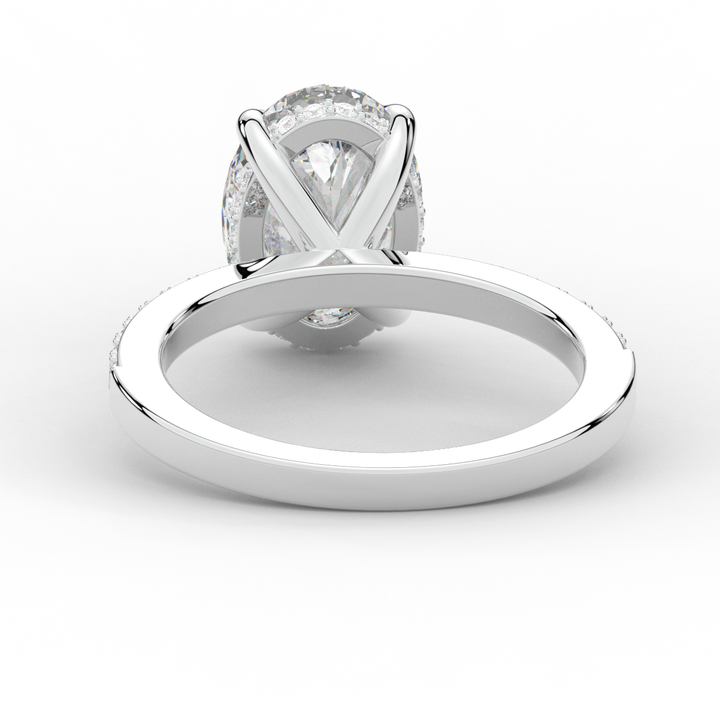 2.70CT.TW OVAL LAB DIAMOND SOLITAIRE ENGAGEMENT RING