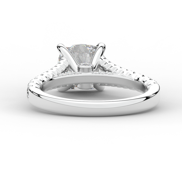 2.45CT.TW CUSHION LAB DIAMOND ENGAGEMENT RING