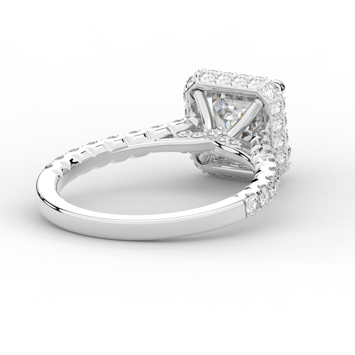 2.75CT.TW ASSCHER LAB DIAMOND HALO ENGAGEMENT RING