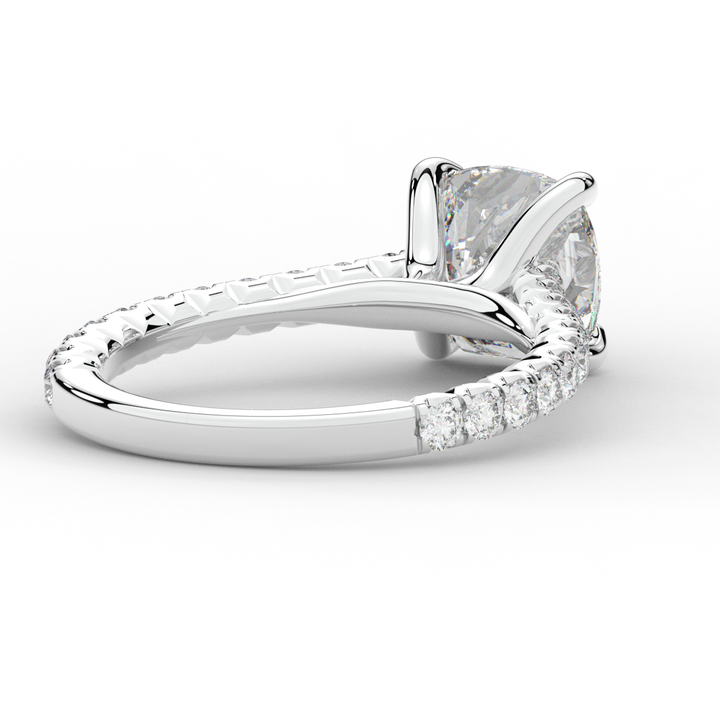 2.40CT.TW CUSHION LAB DIAMOND ENGAGEMENT RING