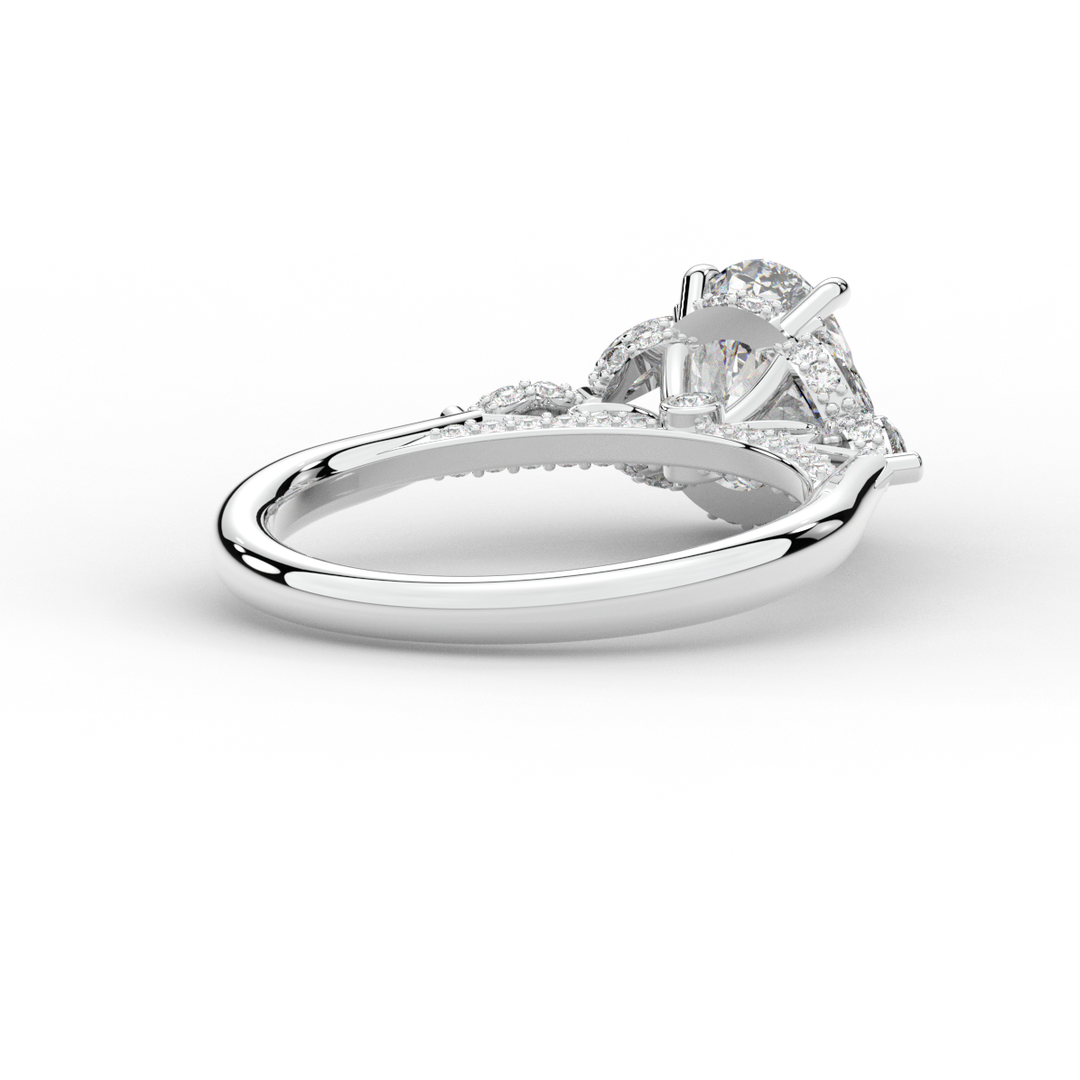 2.00CT.TW OVAL LAB DIAMOND ENGAGEMENT RING