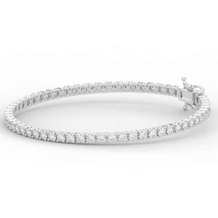 5.00CT.TW ROUND LAB DIAMOND TENNIS BRACELET