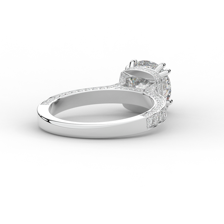 2.60CT.TW ROUND LAB DIAMOND SOLITAIRE ENGAGEMENT RING