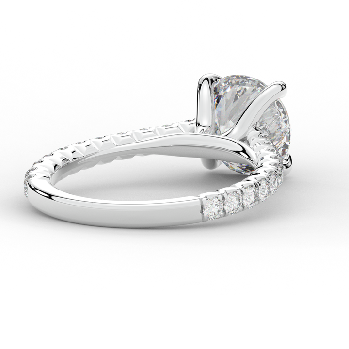 2.40CT.TW ROUND LAB DIAMOND ENGAGEMENT RING