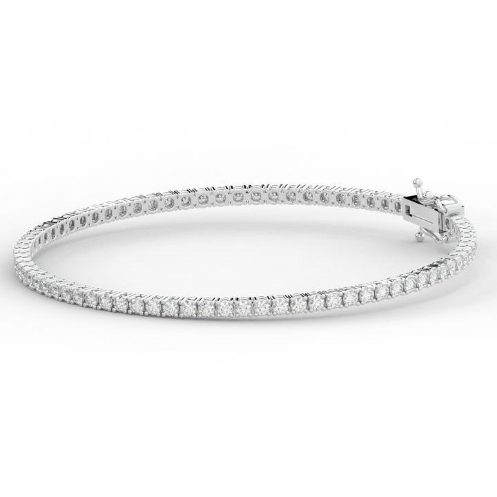 3.00CT.TW ROUND LAB DIAMOND TENNIS BRACELET