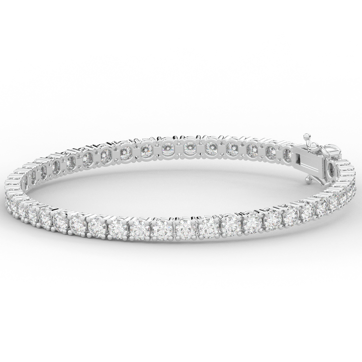 7.00CT.TW ROUND LAB DIAMOND TENNIS BRACELET