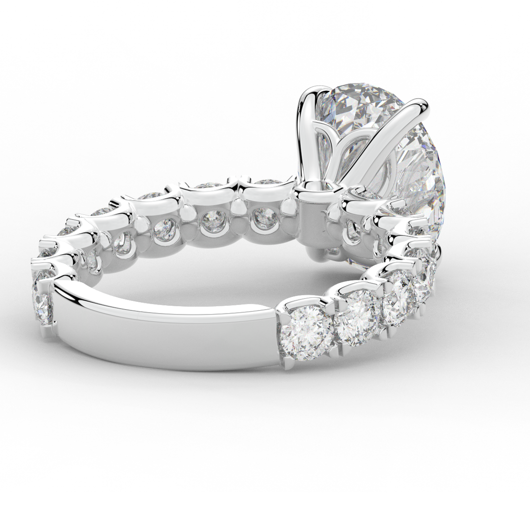 4.35CT.TW OVAL LAB DIAMOND ENGAGEMENT RING