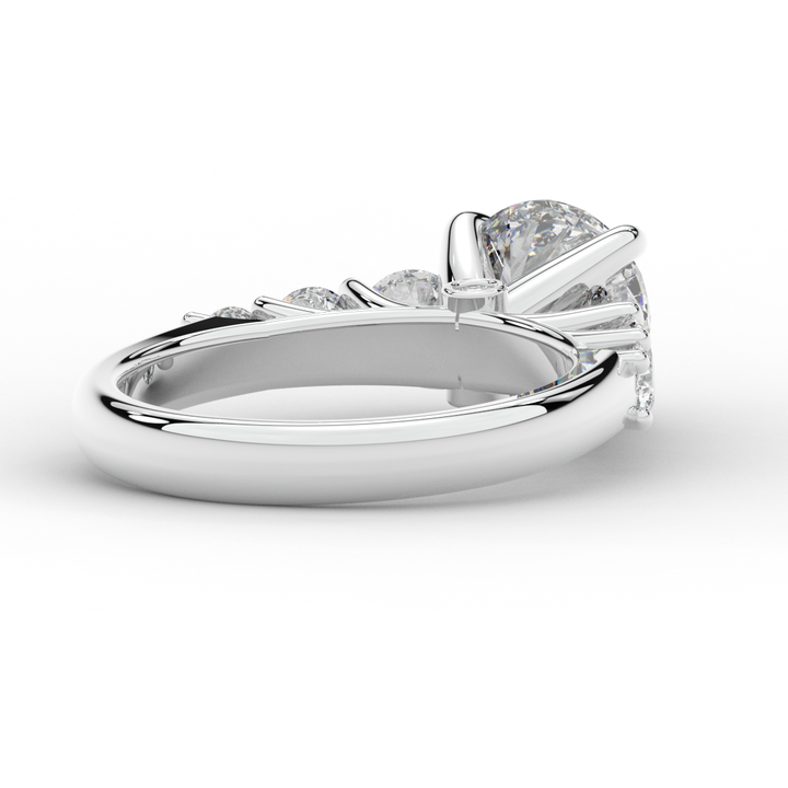 3.00CT.TW ROUND LAB DIAMOND  ENGAGEMENT RING