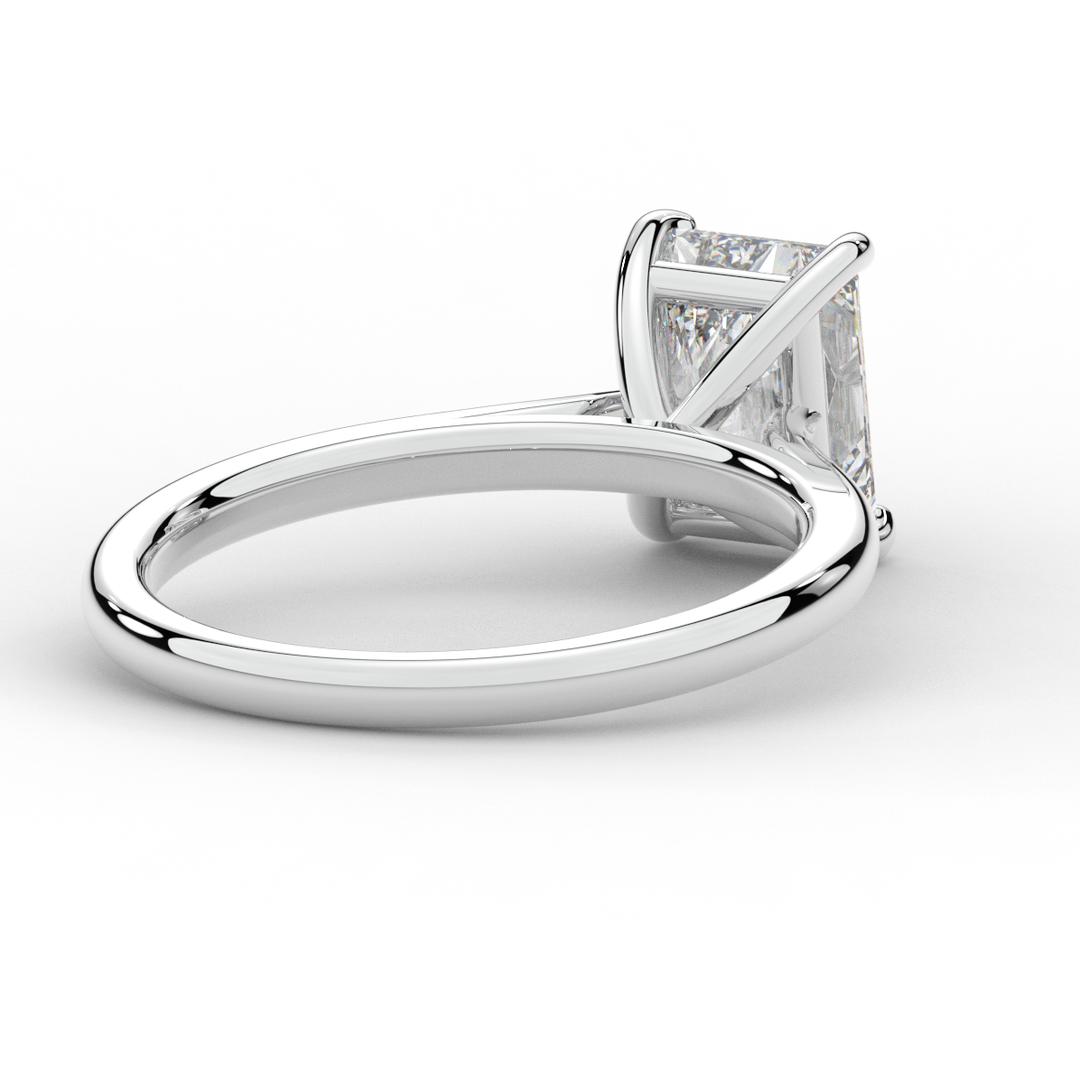 2.00CT RADIANT LAB DIAMOND SOLITAIRE ENGAGEMENT RING