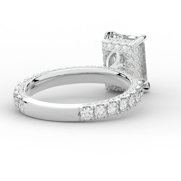 3.00CT.TW EMERALD CUT LAB DIAMOND ENGAGEMENT RING