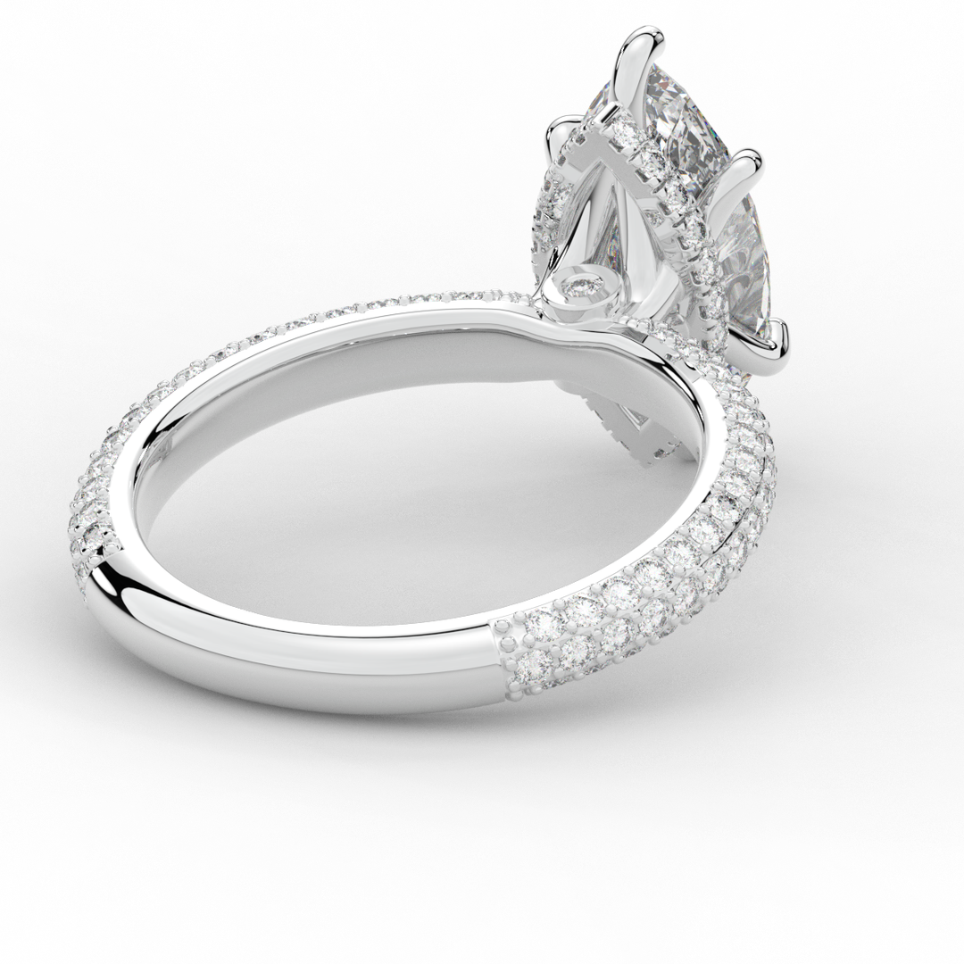 2.60CT.TW MARQUISE LAB DIAMOND ENGAGEMENT RING