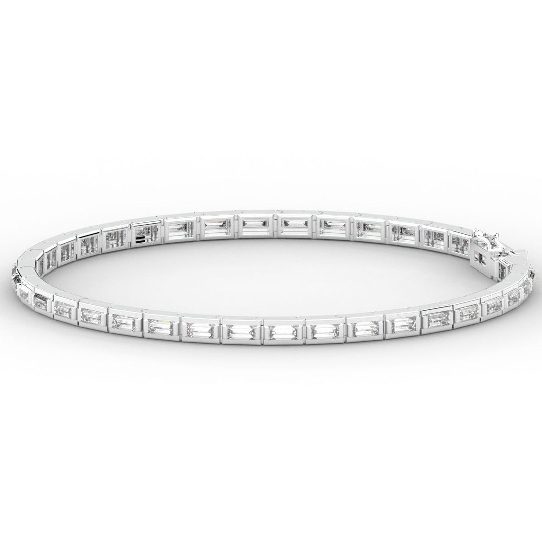 3.40CT.TW ROUND LAB DIAMOND TENNIS BRACELET