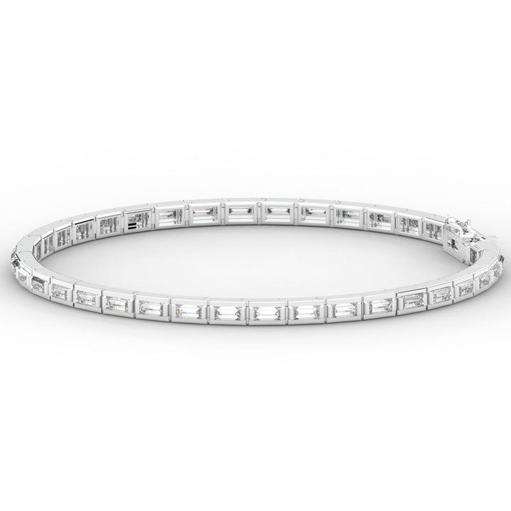 3.40CT.TW ROUND LAB DIAMOND TENNIS BRACELET