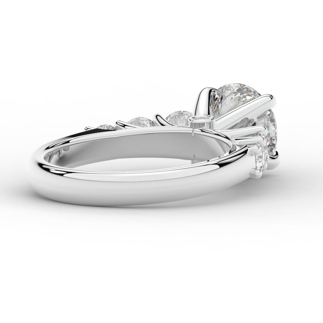 3.00CT.TW ROUND LAB DIAMOND  ENGAGEMENT RING