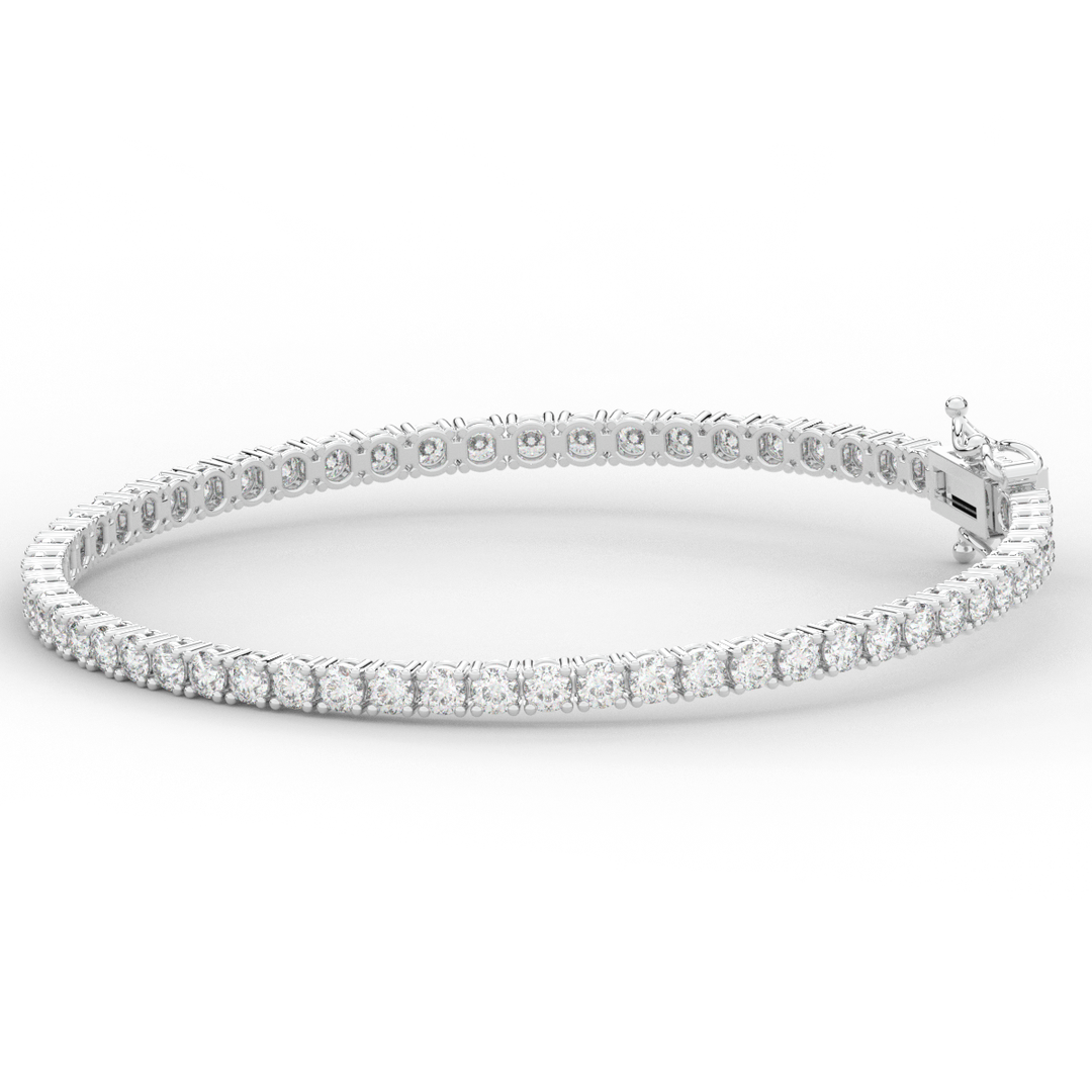 5.00CT.TW ROUND LAB DIAMOND TENNIS BRACELET