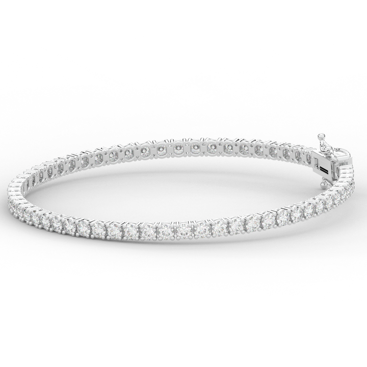 5.00CT.TW ROUND LAB DIAMOND TENNIS BRACELET