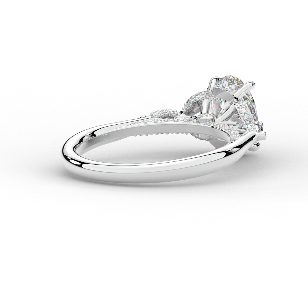 2.00CT.TW OVAL LAB DIAMOND ENGAGEMENT RING