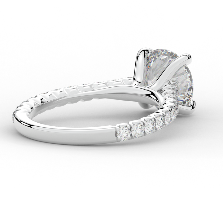 2.40CT.TW ROUND LAB DIAMOND ENGAGEMENT RING