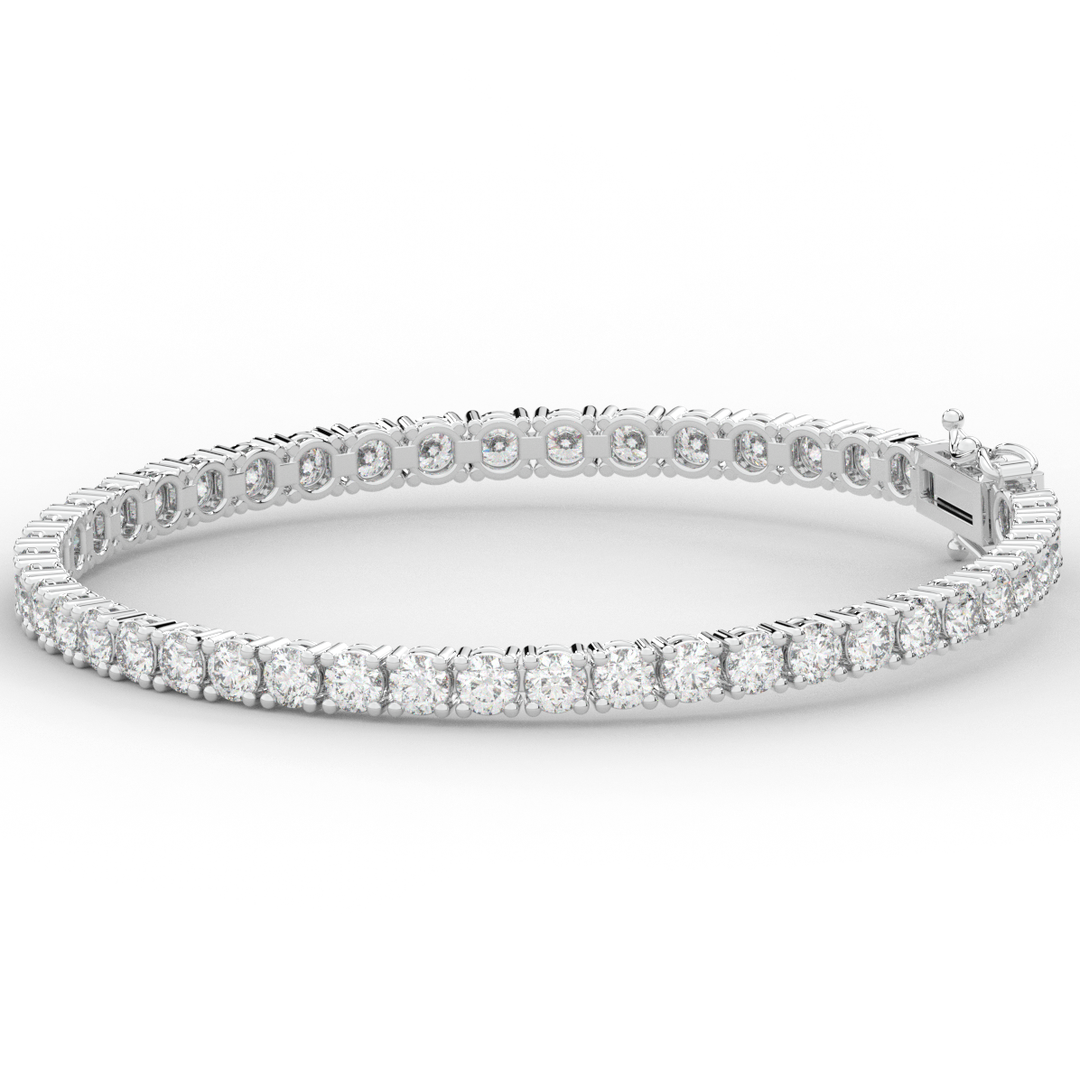 7.00CT.TW ROUND LAB DIAMOND TENNIS BRACELET