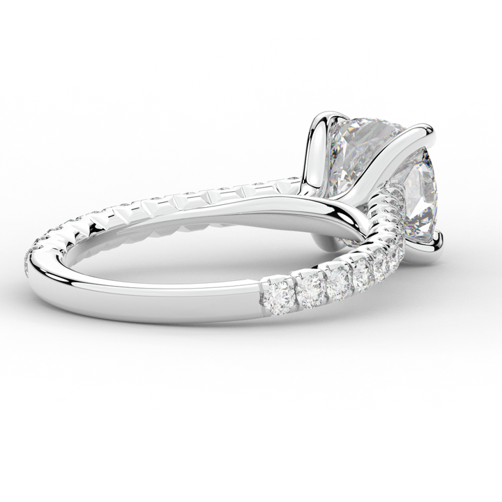 2.40CT.TW CUSHION LAB DIAMOND ENGAGEMENT RING