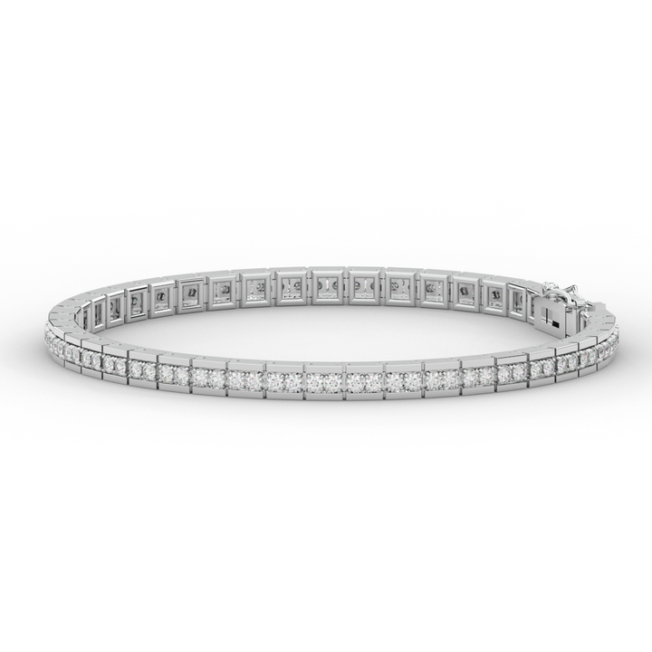 1.90CT.TW ROUND LAB DIAMOND TENNIS BRACELET - Nazarelle