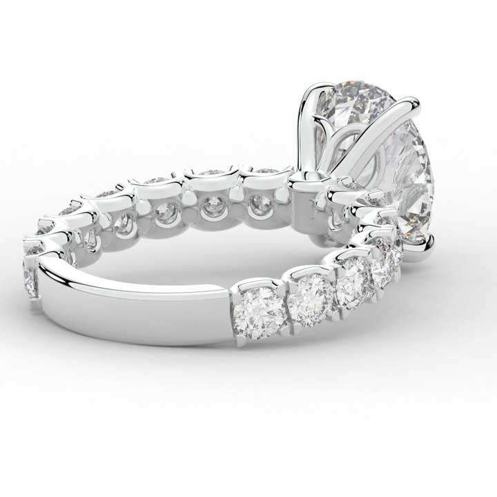 4.35CT.TW OVAL LAB DIAMOND ENGAGEMENT RING