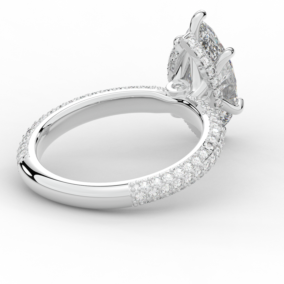 2.60CT.TW MARQUISE LAB DIAMOND ENGAGEMENT RING