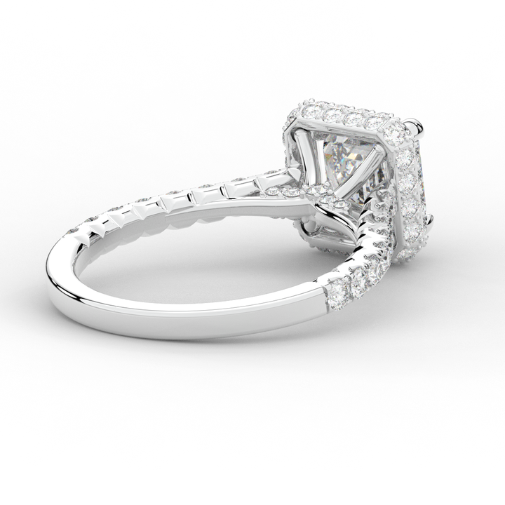 2.75CT.TW ASSCHER LAB DIAMOND HALO ENGAGEMENT RING