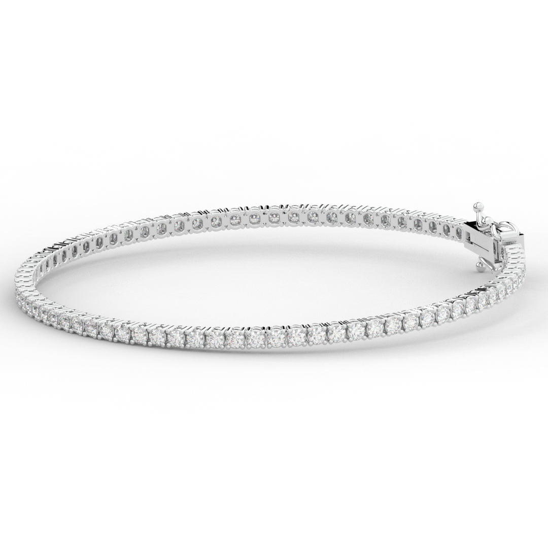 3.00CT.TW ROUND LAB DIAMOND TENNIS BRACELET