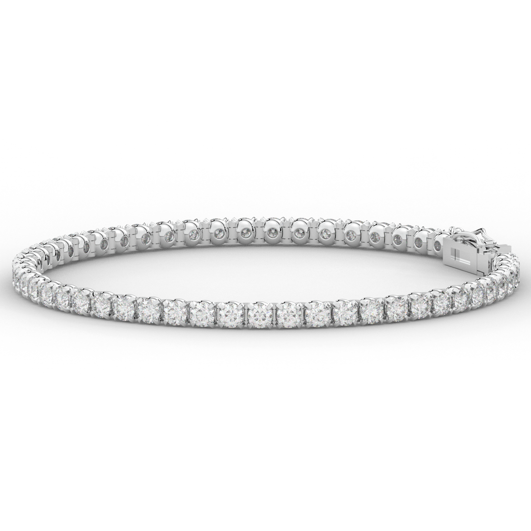 5.30CT.TW ROUND LAB DIAMOND TENNIS BRACELET - Nazarelle