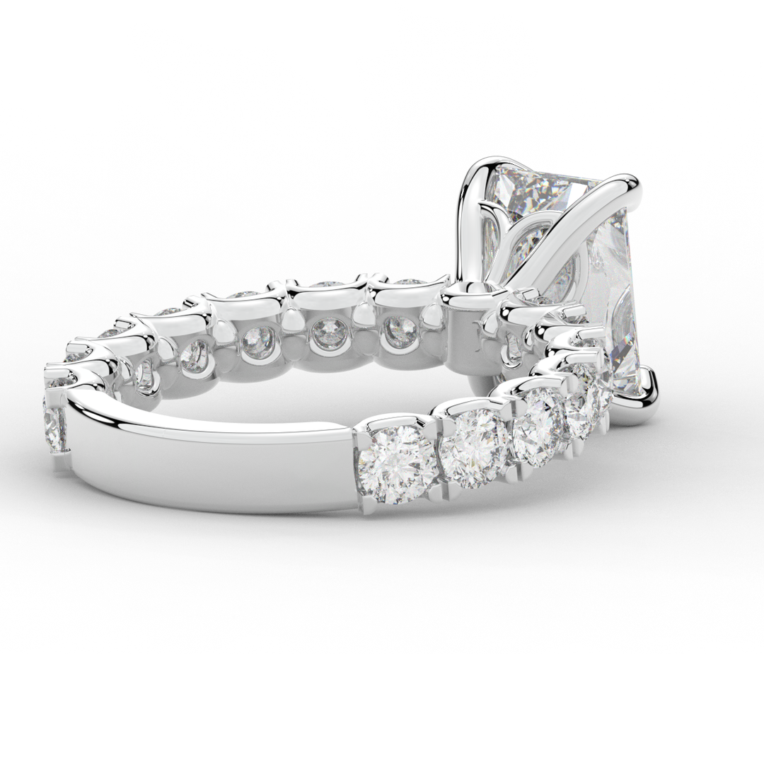 4.35CT.TW RADIANT LAB DIAMOND ENGAGEMENT RING